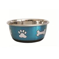 Prestige Pet Durapet Fashion Pet Bowl Paw & Bone - 3 Colours image