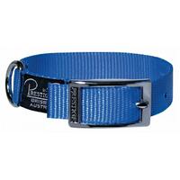 Prestige Pet Single Layer Nylon Adjustable Dog Collar Blue 1 Inch - 5 Sizes image