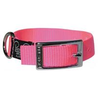 Prestige Pet Single Layer Nylon Adjustable Dog Collar Hot Pink 3/4 Inch - 3 Sizes image