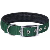 Prestige Pet Soft Padded Adjustable Dog Collar Hunter Green 1 Inch - 5 Sizes image