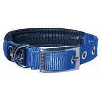 Prestige Pet Soft Padded Adjustable Dog Collar Blue 3/4 Inch - 4 Sizes image