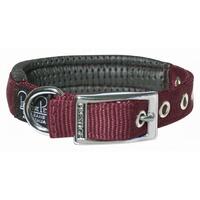 Prestige Pet Soft Padded Adjustable Dog Collar Burgundy 3/4 Inch - 4 Sizes image