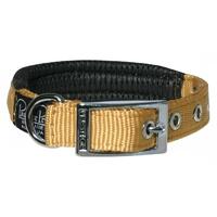 Prestige Pet Soft Padded Adjustable Dog Collar Gold 3/4 Inch - 4 Sizes image