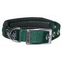 Prestige Pet Soft Padded Adjustable Dog Collar Hunter Green 3/4 Inch - 4  Sizes image