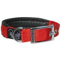 Prestige Pet Soft Padded Adjustable Dog Collar Red 3/4 Inch - 4 Sizes image
