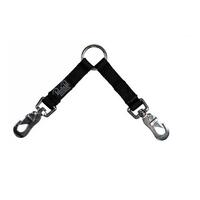 Prestige Pet Two-Dog Coupler Leash Attachment Black 3/4 Inch - 3 Sizes image