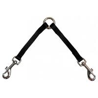 Prestige Pet Two-Dog Coupler Leash Attachment Black 3/8 Inch - 2 Sizes image