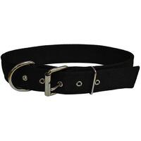 Prestige Pet Wide Nylon Adjustable Dog Collar Black - 5 Sizes image