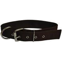 Prestige Pet Wide Nylon Adjustable Dog Collar Brown - 5 Sizes image