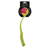 Scream Ball Launcher Throw & Fetch Dog Toy Loud Green - 2 Sizes image