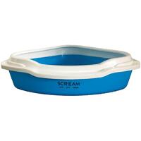 Scream Corner Cat Litter Tray Removable Rim - 4 Colours image