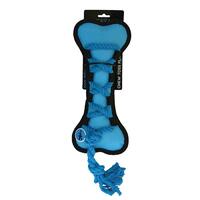 Scream Cross Ropes Tug Bone Nylon Dog Toy 29cm - 4 Colours image