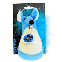 Scream Fatty Mouse Interactive Play Cat Toy 13cm - 4 Colours image