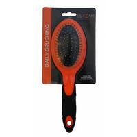 Scream Oval Pin Brush for Dogs Loud Orange - 2 Sizes image