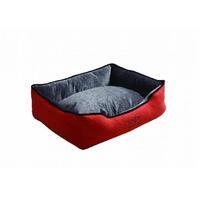 Scream Rectangle Bolster Non-Slip Base Dog Bed Loud Orange - 3 Sizes image