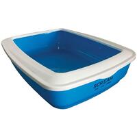 Scream Rectangle Cat Litter Tray Removable Rim - 4 Colours image