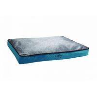 Scream Rectangle Gusset Non-Slip Base Dog Bed Loud Blue - 2 Sizes image