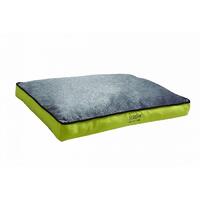 Scream Rectangle Gusset Non-Slip Base Dog Bed Loud Green - 2 Sizes image