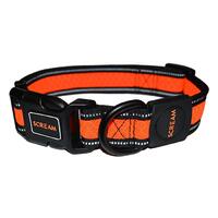 Scream Reflective Adjustable Dog Collar Loud Orange - 4 Sizes image