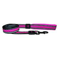 Scream Reflective Padded Dog Leash Loud Pink - 2 Sizes image