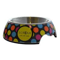 Scream Round Stainless Steel Non-Skid Pet Bowl - 3 Sizes image