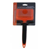 Scream Self-Cleaning Slicker Brush for Dogs Loud Orange - 2 Sizes image