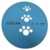 Scream Silicone Pet Flyer Dog Toy Loud Blue - 2 Sizes image