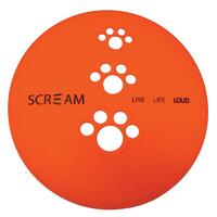 Scream Silicone Pet Flyer Dog Toy Loud Orange - 2 Sizes image