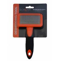 Scream Slicker Grooming Brush for Dogs Loud Orange - 2 Sizes image