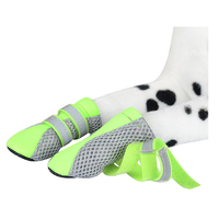 Zeez Dog Fashion Mesh Boots Non-Slip Sole Dog Boots Green - 4 Sizes image