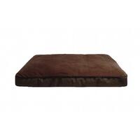 Zeez Rectangle Gusset Non-Slip Base Dog Bed Brown - 2 Sizes image