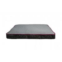 Zeez Rectangle Gusset Non-Slip Base Dog Bed Grey - 2 Sizes image