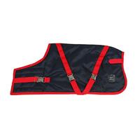 Zeez Supreme Waterproof Dog Coat Navy Stone/Red - 12 Sizes image