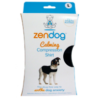 Zendog Calming Compression Shirt for Dogs Black - 6 Sizes image