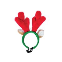 Zippy Paws Holiday Antlers Reindeer Headband for Dogs - 2 Sizes image