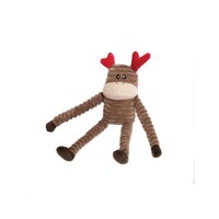 Zippy Paws Holiday Crinkle Reindeer Dog Squeaker Toy - 2 Sizes image