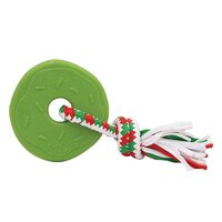 Zippy Paws Holiday Teether Donut Dog Chew Toy - 2 Colours image