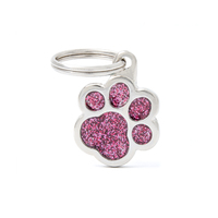 My Family Shine Paw Pet Tag Collar Accessory Pink - 2 Sizes image