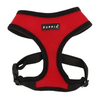 Puppia Soft Polyester Adjustable Dog Harness Red - 6 Sizes image
