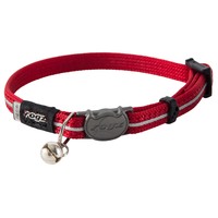 Rogz Alleycat Adjustable Safeloc Cat Collar Red - 2 Sizes image
