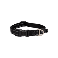 Rogz Classic Lockable Reflective Dog Collar Black - 6 Sizes image