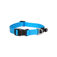 Rogz Classic Lockable Reflective Dog Collar Turquoise - 6 Sizes image