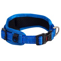 Rogz Classic Reflective Dog Collar Padded Blue - 3 Sizes image