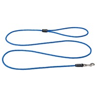 Rogz Classic Rope Genuine Leather Cuffs Dog Lead Blue - 3 Sizes image