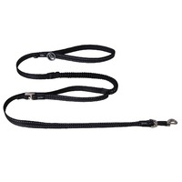 Rogz Control Shock Absorbing Bungee Dog Lead Black - 2 Sizes image