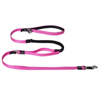 Rogz Control Shock Absorbing Bungee Dog Lead Pink - 2 Sizes image