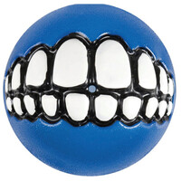 Rogz Grinz Ball Interactive Dog Toy Blue - 3 Sizes image