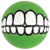 Rogz Grinz Ball Interactive Dog Toy Lime - 3 Sizes image