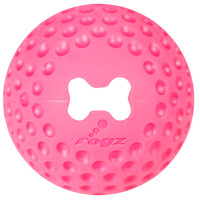 Rogz Gumz Ball Treat Dispensing Interactive Dog Toy Pink - 3 Sizes image
