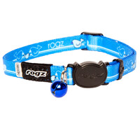 Rogz Kiddycat Safeloc Polyester Cat Collar Royal Birds - 2 Sizes image